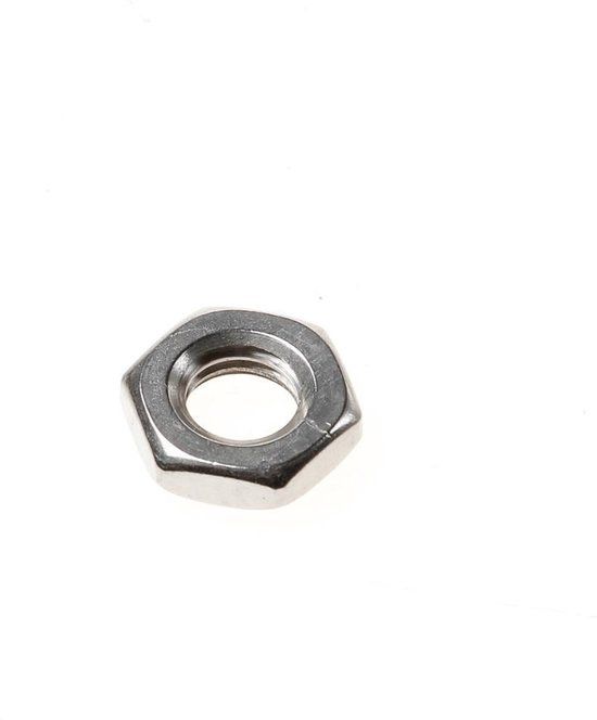 Kelfort Lage moer M10 A2 DIN 439B - 200 stuks - Staal - 8716024165237
