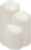 Feeric lights bougies LED - 3x - blanc - paillettes