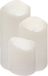 Feeric lights bougies LED - 3x - blanc - paillettes