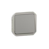 Legrand Schakelaar of wisselschakelaar, 10 A, Plexo, waterdicht IP55, grijs, 069511LE