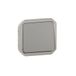Legrand Schakelaar of wisselschakelaar, 10 A, Plexo, waterdicht IP55, grijs, 069511LE
