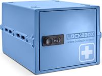 Lockabox Lockabox One™ Afsluitbare Medicijnkast - Opbergbox met Cijferslot - Blauw