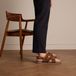 No Stress - Heren - Cognac leren sandalen - Maat 44