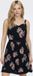 ONLY ONLKARMEN ANNE LIFE S/L DRESS WVN NOOS - Dames - Mini jurken - Night Sky - Viscose