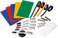 MAUL Planner accessoires set - zwart|blauw|groen|rood|geel - 1 set