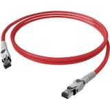 EasyLan VarioBoot patchkabel Cat.6A, S/FTP, rood, 1 m