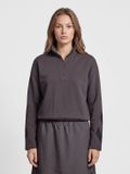 hummel hmlI-D ZIP POLO SWEATSHIRT Vrouwen L SHALE Polyester