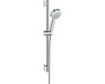Hansgrohe MyClub set de douche glijstang met handdouche ø10cm met 1 straalsoort 65cm met doucheslang en schuifstuk chroom