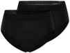 Schiesser 2-pack Retro menstruatie onderbroekjes - Dames - Zwart - Maat 46/3XL