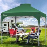 Merkloos 3x3 Waterdicht Gazebo Opvouwbaar Gazebo, Groen