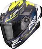 Scorpion EXO-Race Air Kobra FIM 2 Helm - Blauw/fluo-geel - Maat XS