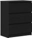 vidaXL Dressoir 60x35x76 cm bewerkt hout zwart eikenkleurig