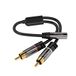 KabelDirekt Adapter 3,5 mm - 0,2 m | 3,5 mm vrouwelijk, 2 x RCA-stekker