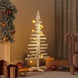 Prolenta Maison Exclusive Kerstboom van hout, klaar om te decoreren, 90 cm, massief grenenhout
