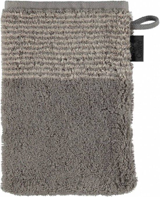 Cawö Two-Tone Washandje - Grafiet - 16x22