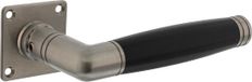 Intersteel Poignée de porte Ton 212 avec rosace carrée 42x42x2 mm acier inoxydable brossé