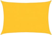 vidaXL Zonnezeil 160 g/m² rechthoekig 4x6 m HDPE geel
