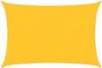 vidaXL Zonnezeil 160 g/m² rechthoekig 4x6 m HDPE geel