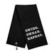 Grappige golfhanddoek, Swing Swear Repeat, golfcadeaus voor mannen - golfaccessoires voor mannen, geborduurde golfhanddoeken voor golftassen met clip, zwart