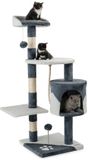 lionto by dibea Krabpaal katten 112 cm hoogte (grijs/wit)