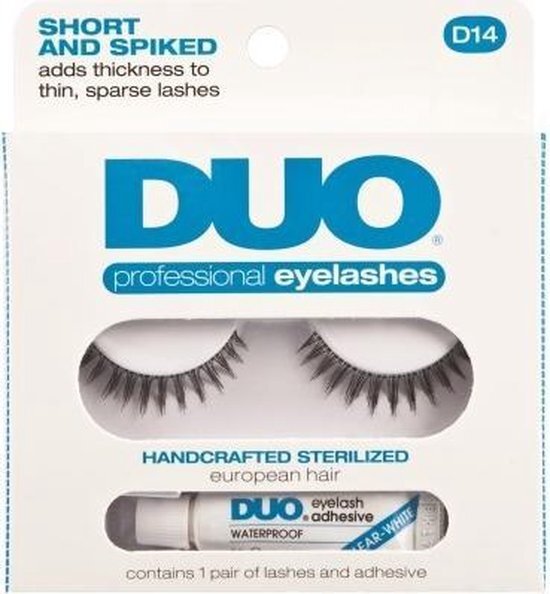 Duo Professional Eyelashes D 14 Short and Spiked