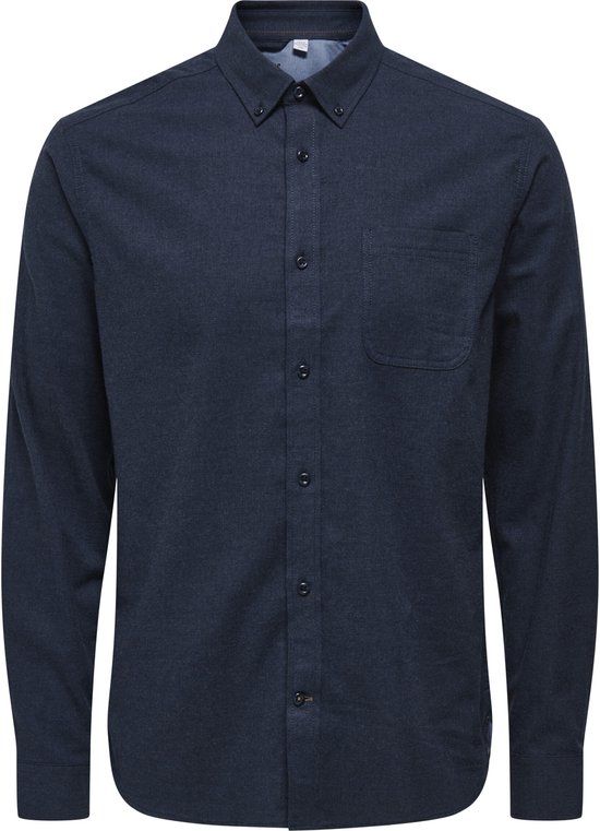 ONLY&SONS - ONSROAD LIFE REG MELANGE LS SHIRT NOOS - Heren - Overhemden