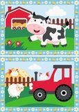 Ravensburger CreArt 23947 - Op de boerderij - schilderij op nummer voor kinderen vanaf 5 jaar, schilderset met lijst, penseel en acrylverf, cadeau voor meisjes en jongens