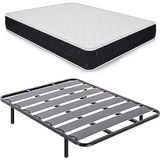 Duérmete Online spaarset met visco-elastische matras, Pocket Visco + lattenbodem breed + voeten geschroefd, 90 x 190 cm