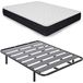 Duérmete Online spaarset met visco-elastische matras, Pocket Visco + lattenbodem breed + voeten geschroefd, 90 x 190 cm