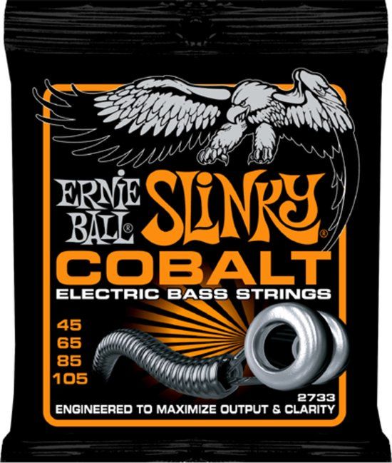 Ernie Ball 2733 Cobalt Hybrid Slinky 4-String Bass Guitar Strings