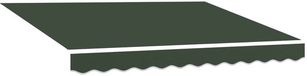 vidaXL - Vervangingsdoek - zonnescherm - 4,5x3 m - Donkergroen - Polyester