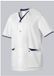 BP Casack voor dames en heren 1703-485 Wit/Nachtblauw Katoen/Polyester XS