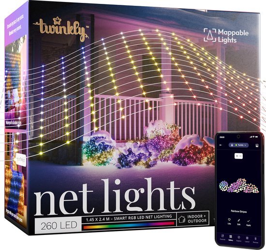 Twinkly Net RGB - 240 lamps Transparant