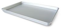 Guardini Professional, rechthoekige bakplaat, geschikt voor intensief gebruik, van geanodiseerd gerecycled aluminium, 28 x 41 x 2,5 cm, kleur zilver