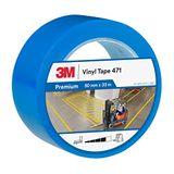 3M Vinyltape, 471, blauw, 50 mm x 33 m, 0,13 mm