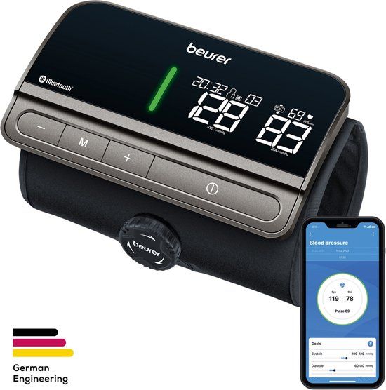 Beurer BM 81 Smart Bloeddrukmeter bovenarm - Bluetooth - 2 Gebruikersgeheugen - 5 Jaar garantie