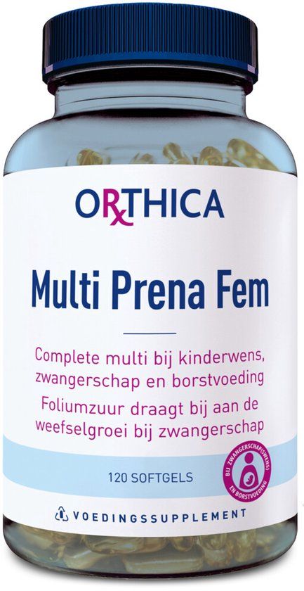 Orthica Multi Prena Fem - Multivitamine Zwangerschap - 120 Softgels