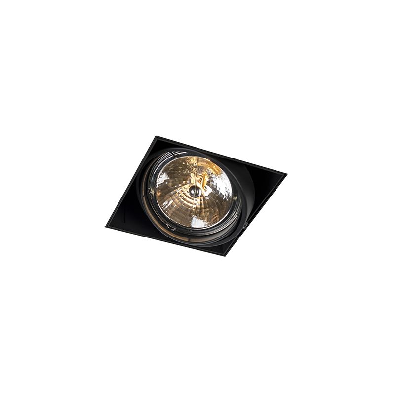 QAZQA Oneon 1 111 trimless Grote inbouwspot 1 lichts L 155 mm zwart - 8718881060045