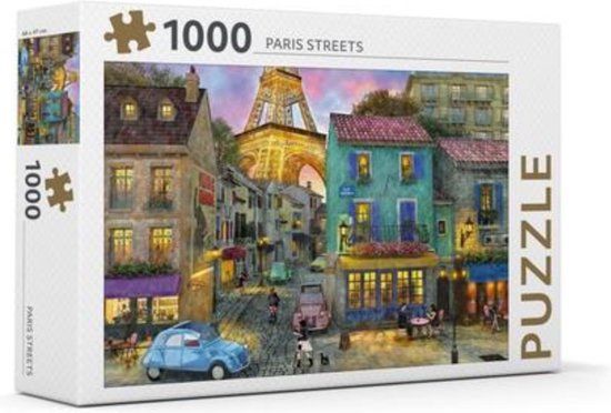 Rebo legpuzzel - 1000 stukjes - Paris Streets - Premium Quality - Unisex - Vanaf 8 jaar
