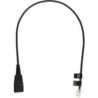 Jabra QD cord naar RJ10 - Kabel voor headset RJ-10 (M) naar Quick Disconnect (M) - 0.5 m