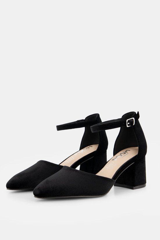 POSH by Poelman Pumps zwart Textiel - Maat 36
