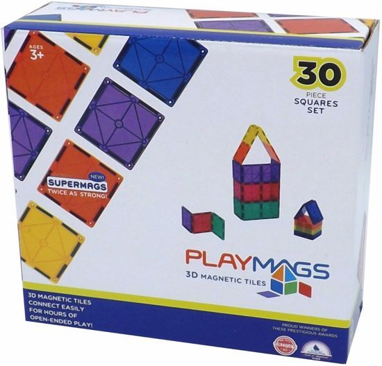 Playmags 3D Magnetische Tegels Set - 30 Delige