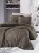 Nuit Des Rêves Ranforce Single XXL Quilt Cover-set, 100% katoen, 155 x 220 cm, machinewasbaar, 145 draden count, bruin/wit en zwart/oranje, elegant design