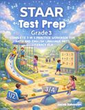 STAAR Test Prep Grade 3 Complete 3 in 1 Practice Workbook for Math and English Language Arts Literacy ELA