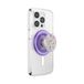 PopSockets Ronde telefoongreep compatibel met MagSafe, inclusief adapterring, telefoonhouder, compatibel met draadloos opladen - paarse velden
