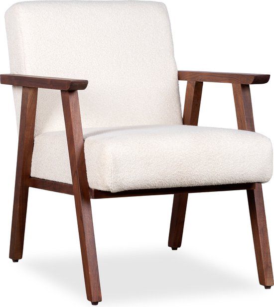 Lewis & Loft Fauteuil Loïs – Lounge stoel – FSC® Acacia hout – Bruin
