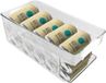 Unyqoos® Organisateur de réfrigérateur pour canettes, 2 couches, transparent