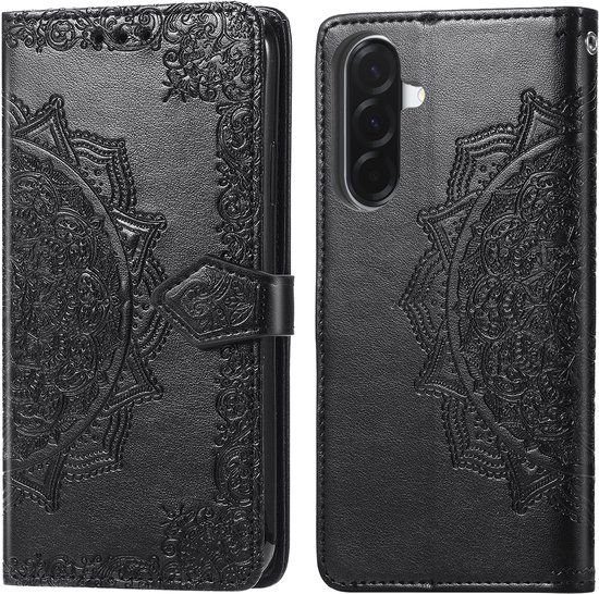 imoshion Hoesje - Geschikt voor Samsung Galaxy A37 (5G) - Mandala Bookcase - Zwart