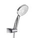 TATAY Doucheset Jerez avec Support et Flexible 1.5m avec 12 cm de Diamètre | 4 Jets | Matériau ABS | Système Économiseur d'Eau et Anticalcaire | Construction Robuste | Détails Pratiques, Chrome