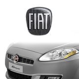 Fiat 14187B 3D-sticker vervangend logo zwart voor Bravo voorzijde